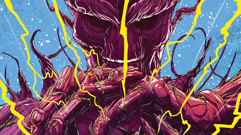 Purple Tree-like Creature