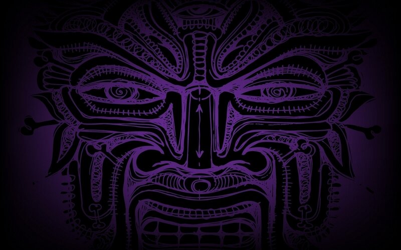 Purple Tribal Mask
