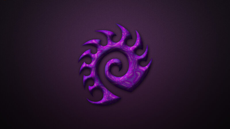 Purple Tribal Spiral Symbol