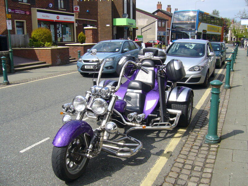 Purple Trike Motorcycle