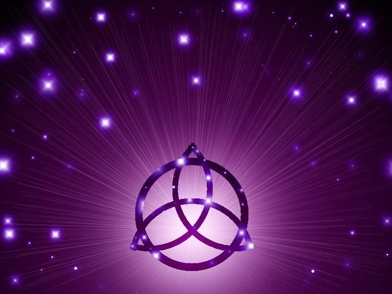 purple trinity symbol