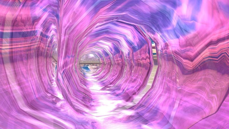 purple tunnel of light