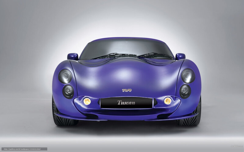 Purple TVR Tuscan sports car