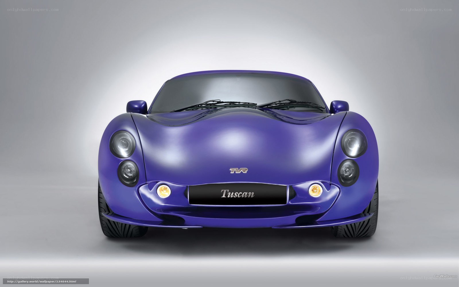 Purple TVR Tuscan sports car