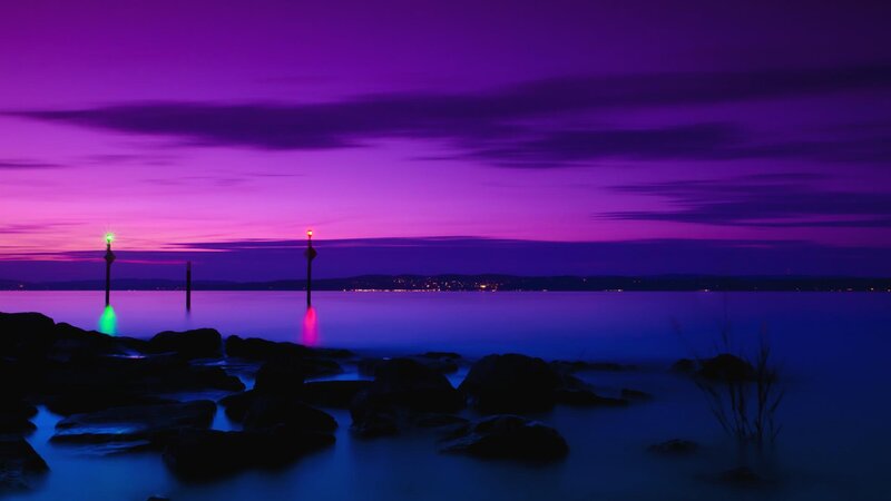 Purple Twilight over Water