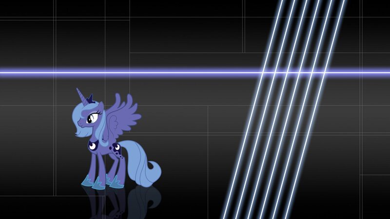 Purple Unicorn Pony — Black, Dramatic