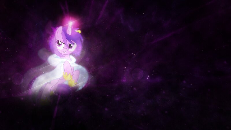 Purple Unicorn Pony — Dramatic, Digital Art, Space
