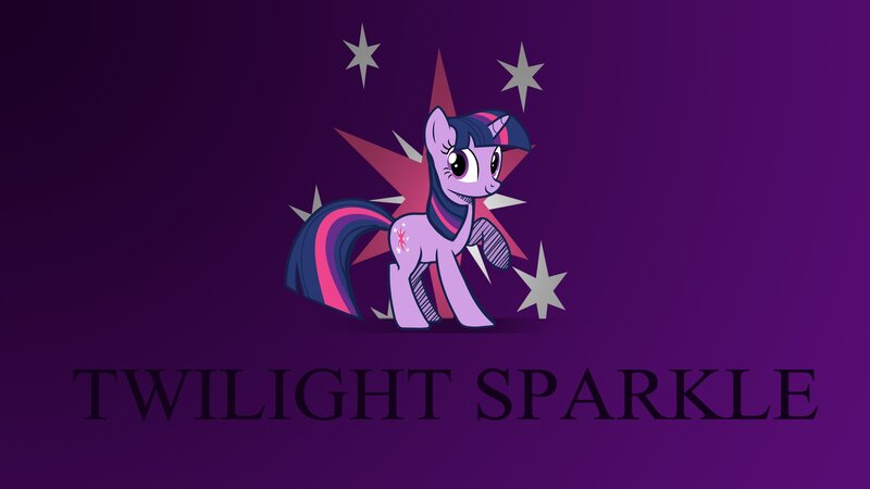 Purple Unicorn Pony — Dramatic, Night