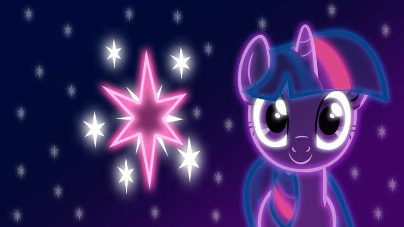 Purple Unicorn Pony — Magical, Night