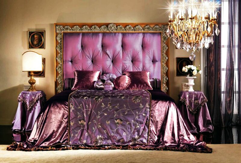 Purple Velvet Bed
