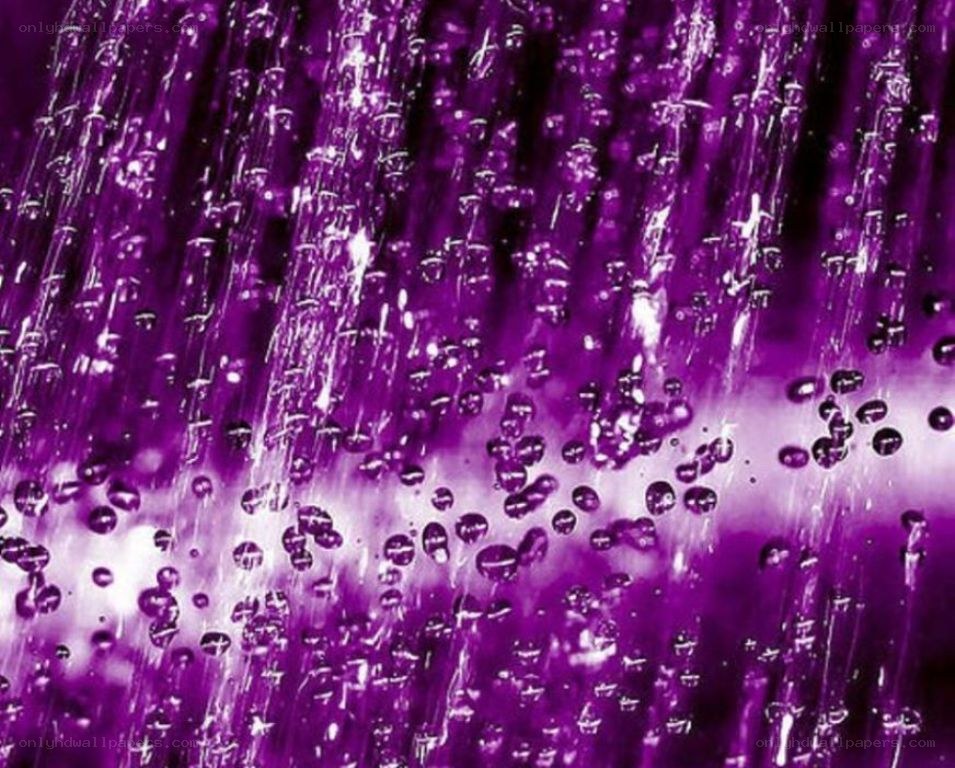 purple water droplets falling