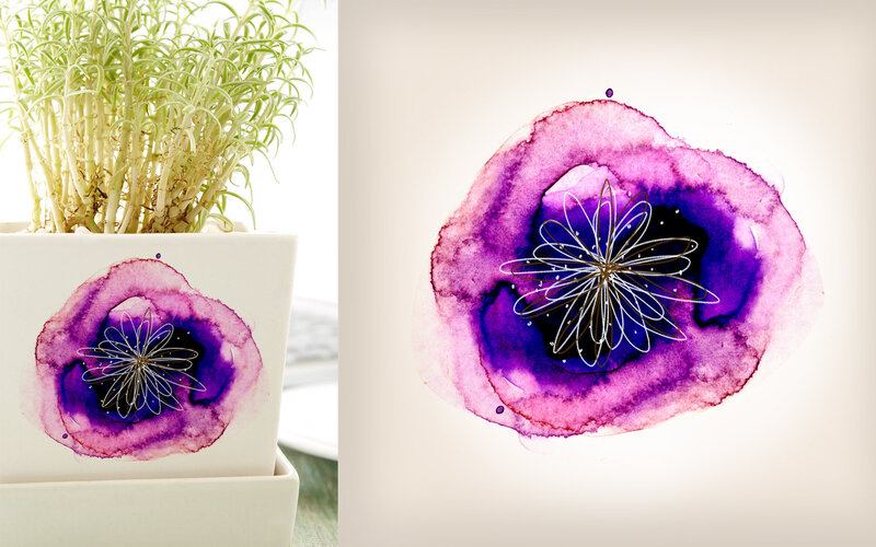 Purple Watercolor Design