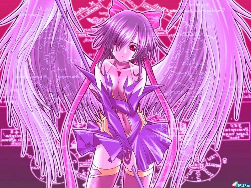 purple-winged anime girl