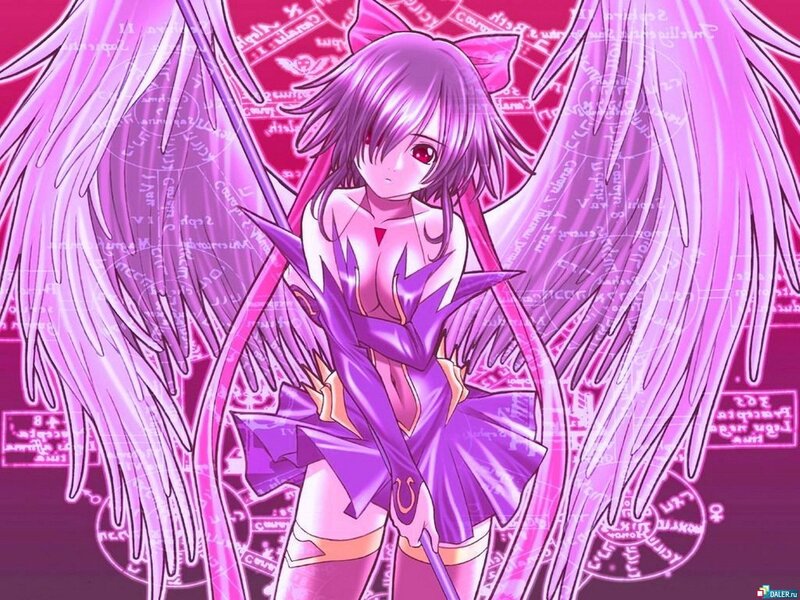 purple-winged anime girl