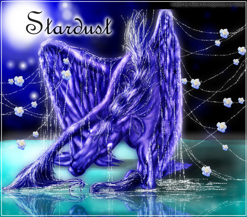 Purple Winged Creature — Blue