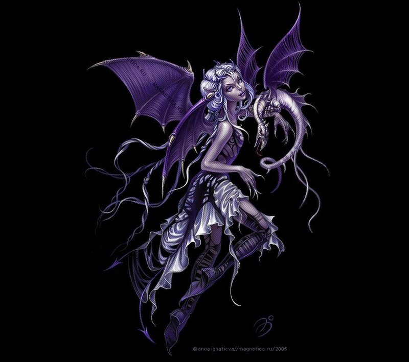 Purple-winged Fairy — Purple, Dramatic