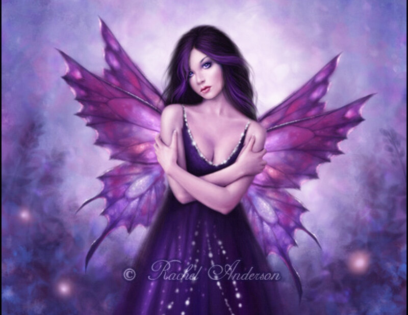 Purple-winged Fairy — Purple, Dreamy