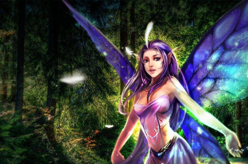 Purple-winged Fairy