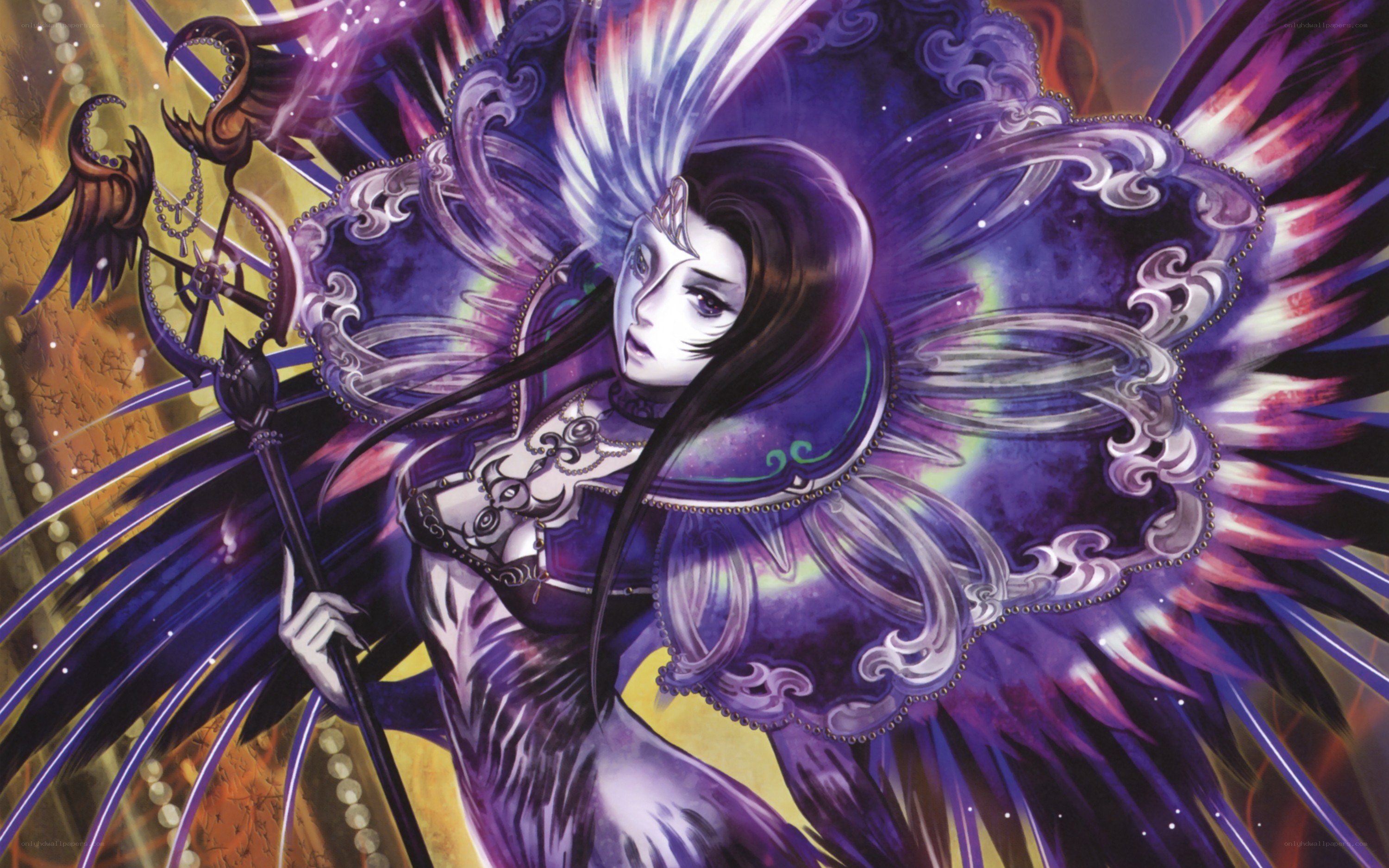purple-winged fantasy character