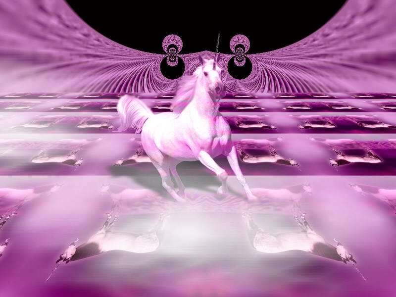 purple winged unicorn