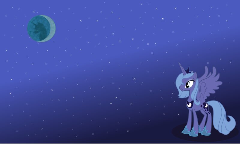 Purple Winged Unicorn — Blue, Serene