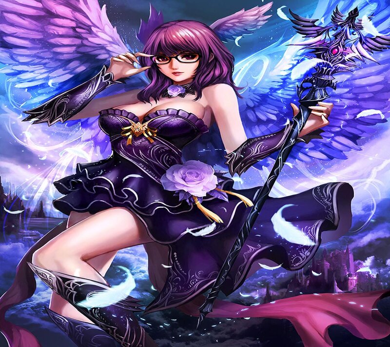 Purple-winged Woman