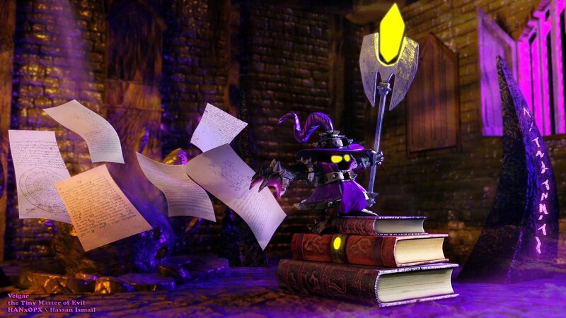 Purple Wizard Figurine