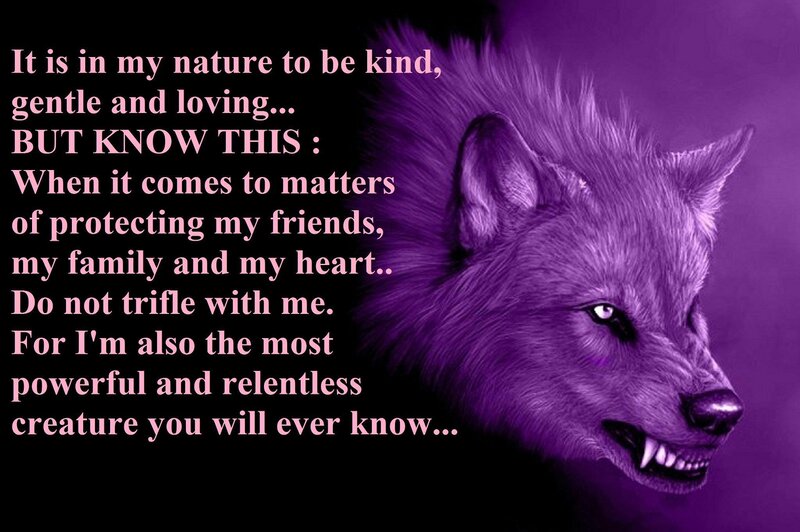 Purple Wolf Head