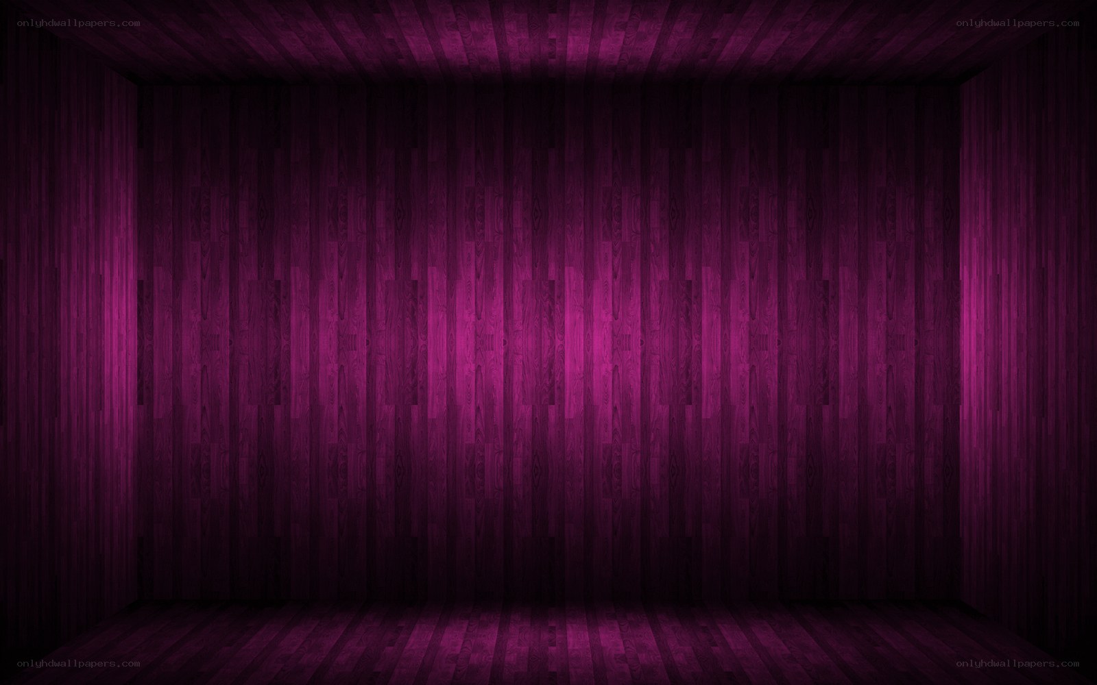 purple wooden room interior