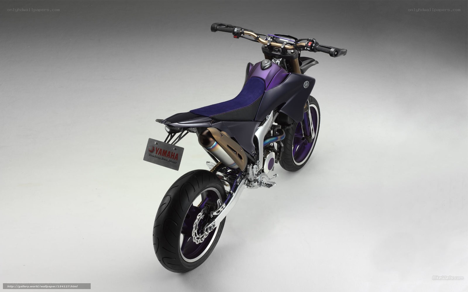 Purple Yamaha motorcycle