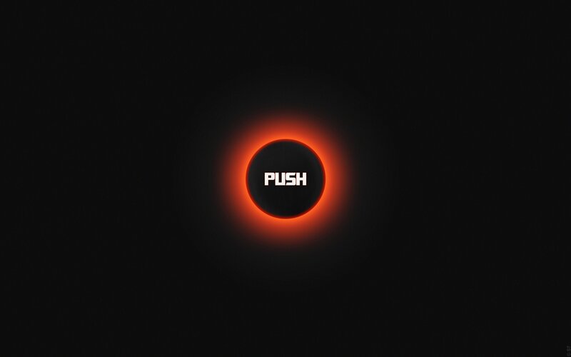 push button with glowing ring