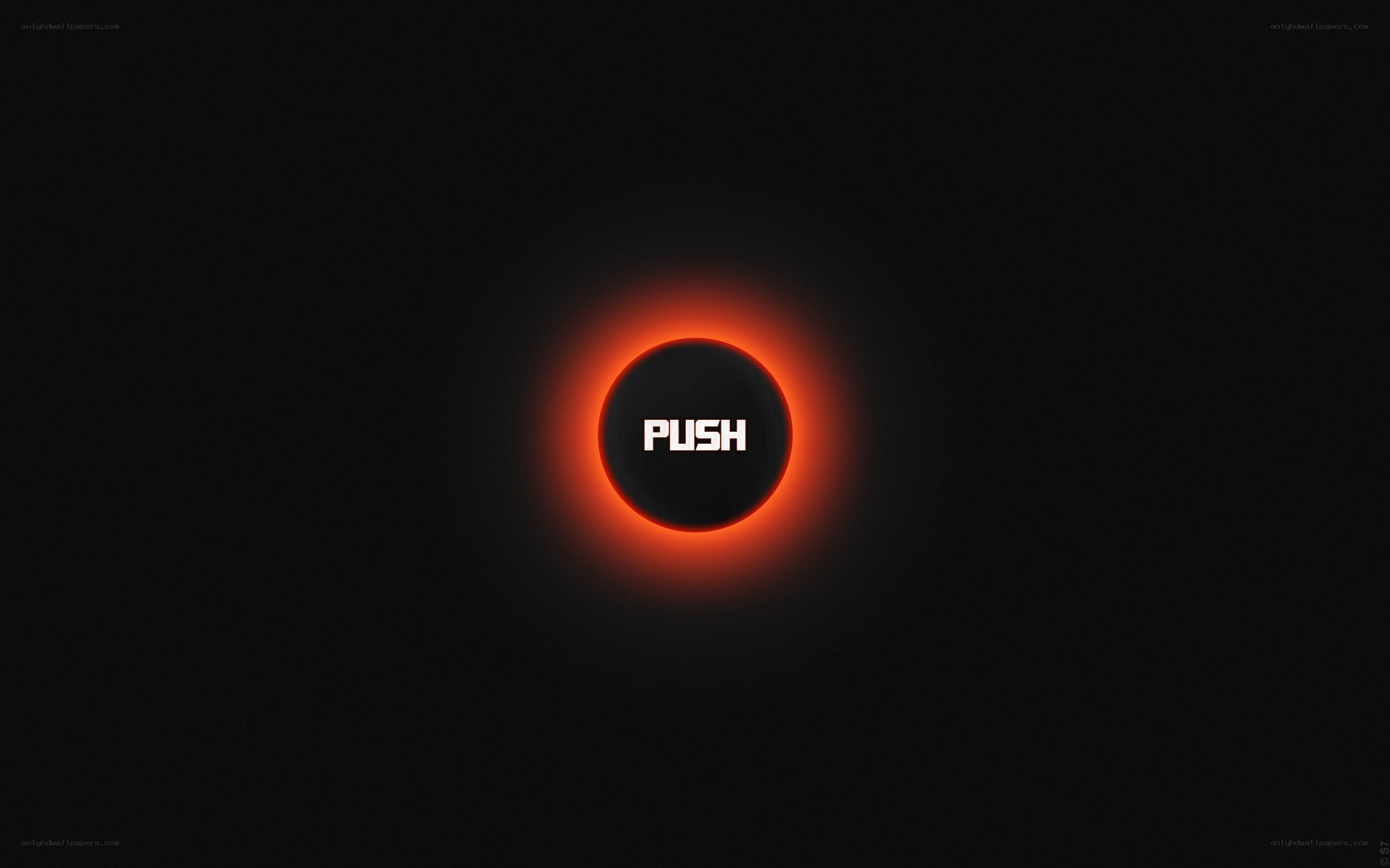 push button with glowing ring