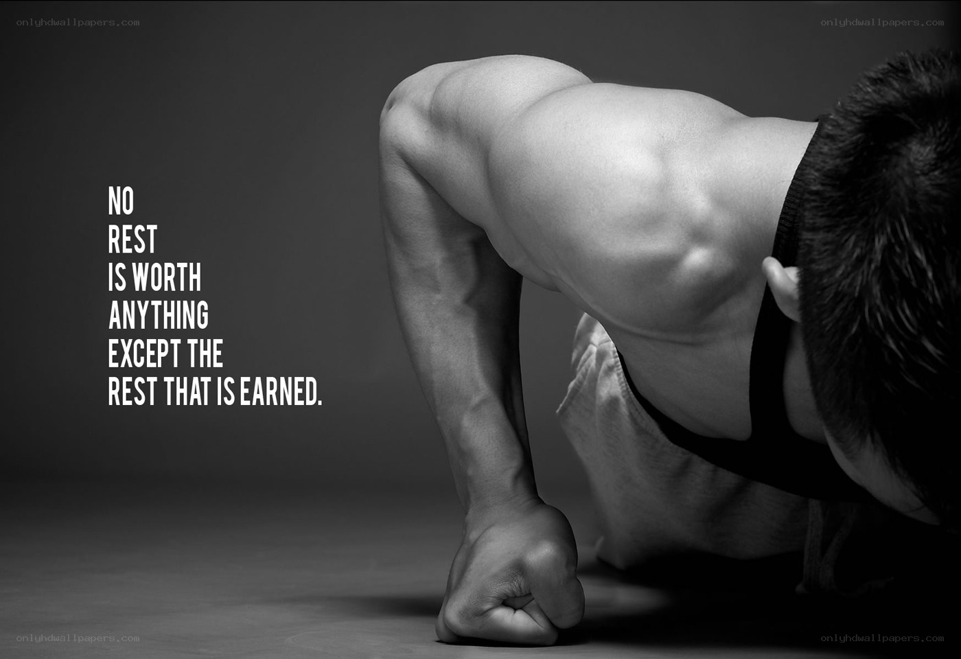 push-up with motivational quote