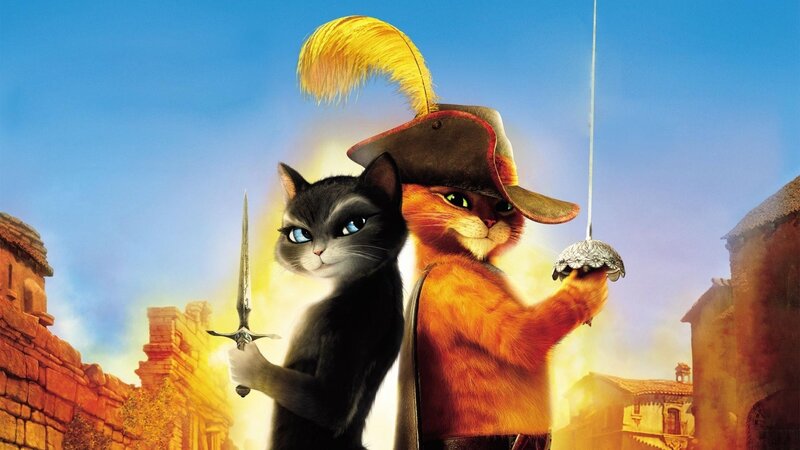 Puss in Boots and his companion