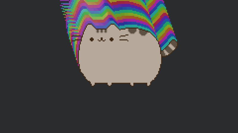 Puss in Rainbow Hat
