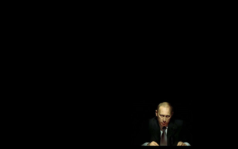 Putin in dark setting