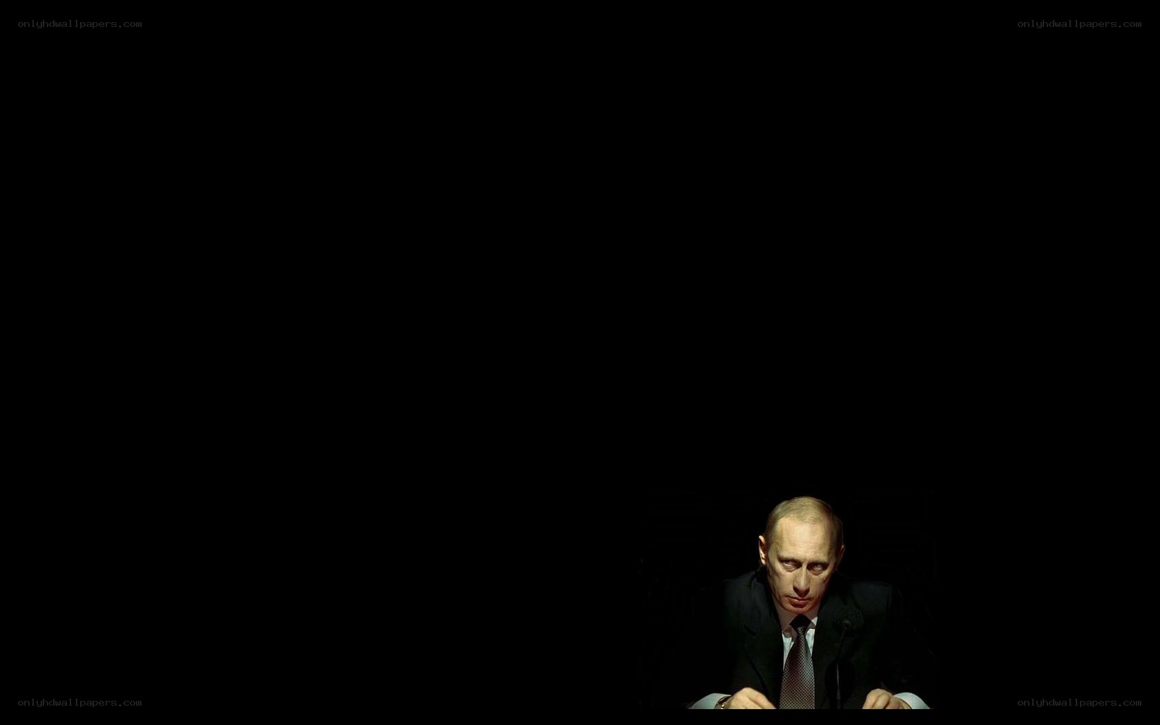 Putin in dark setting