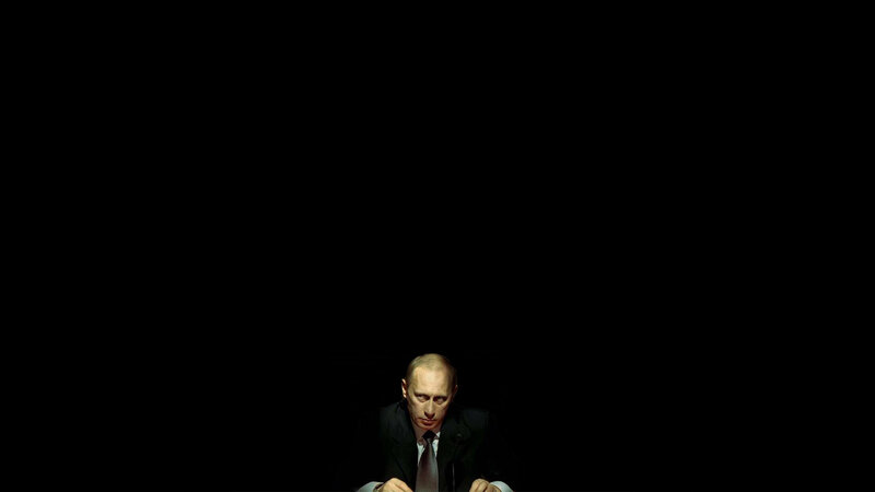 Putin in dark setting