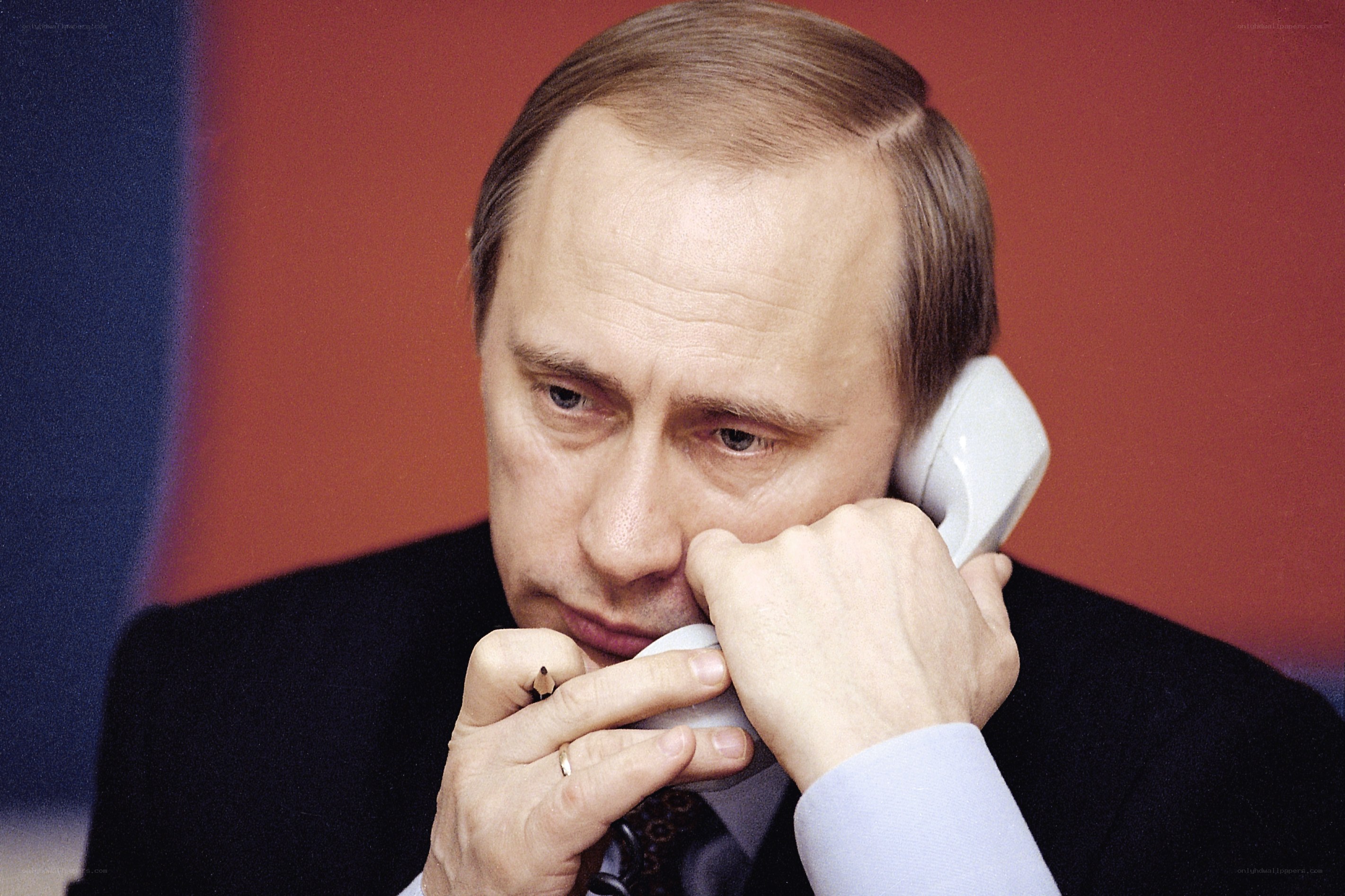 Putin on the phone