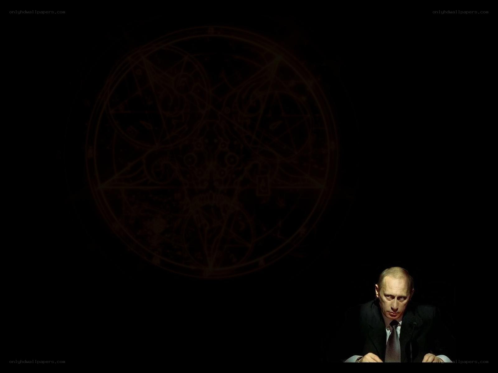 Putin with occult symbol