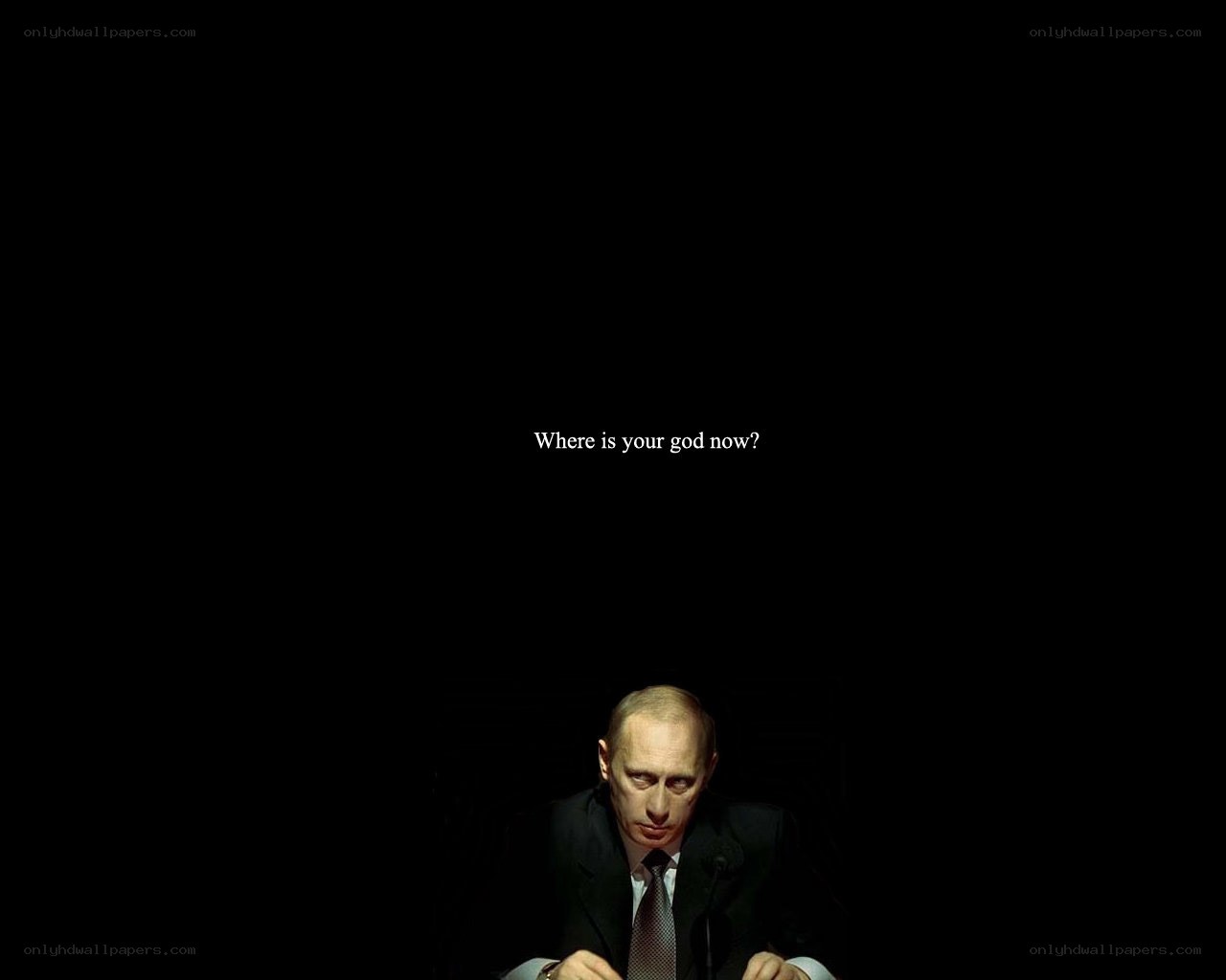 Putin with text overlay