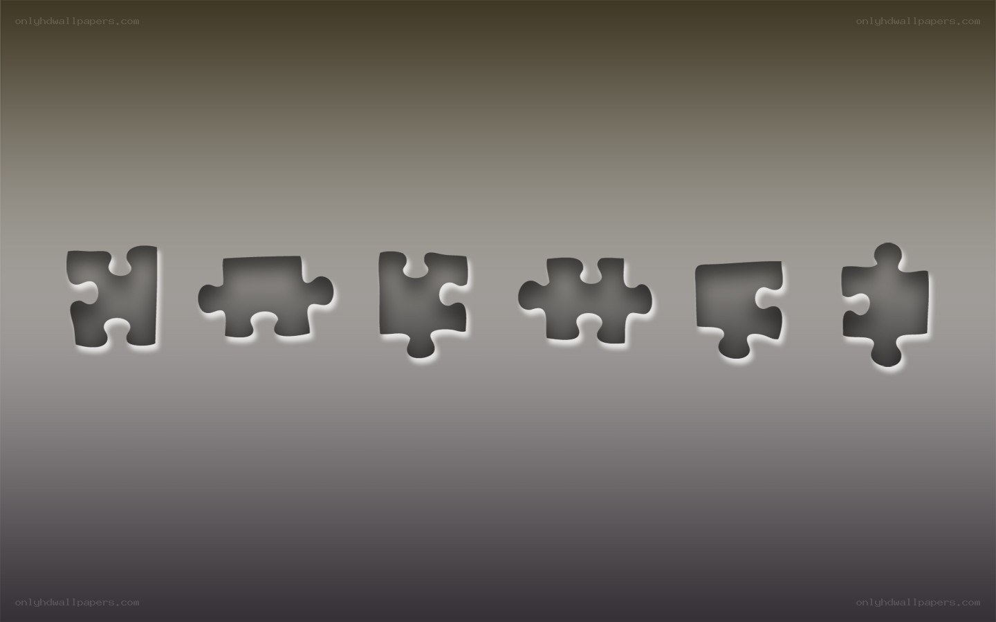 puzzle pieces on gradient