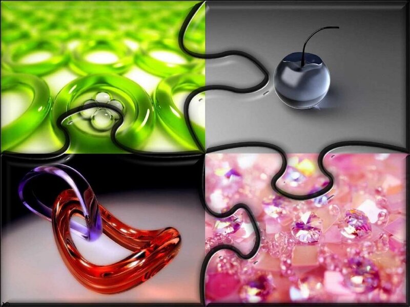 Puzzle Pieces with Objects
