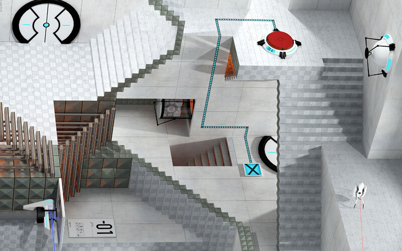 Puzzle platformer level