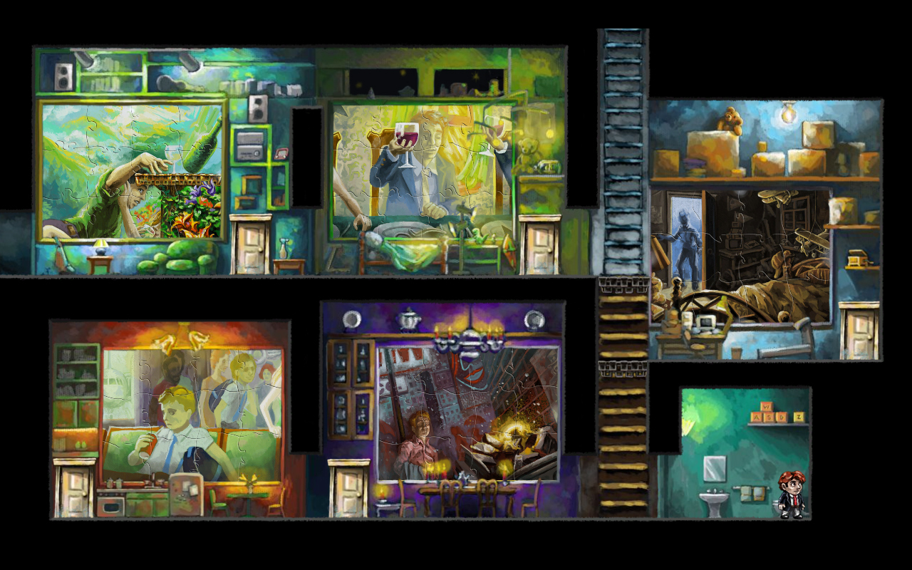 Puzzle room scenes