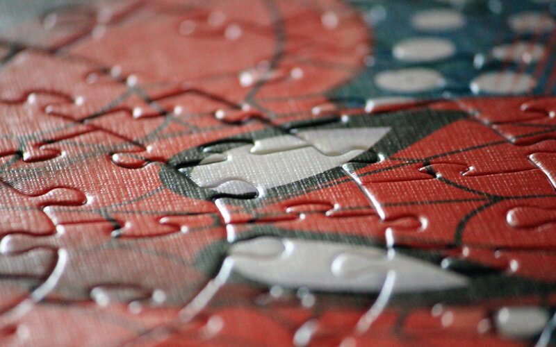 Puzzle with Spider-man Design
