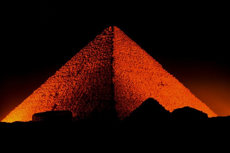 Pyramid at Night