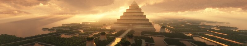 Pyramid City at Sunset