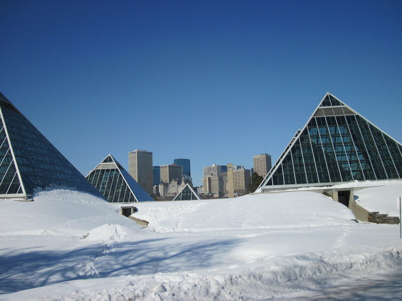 Pyramid Glass Buildings