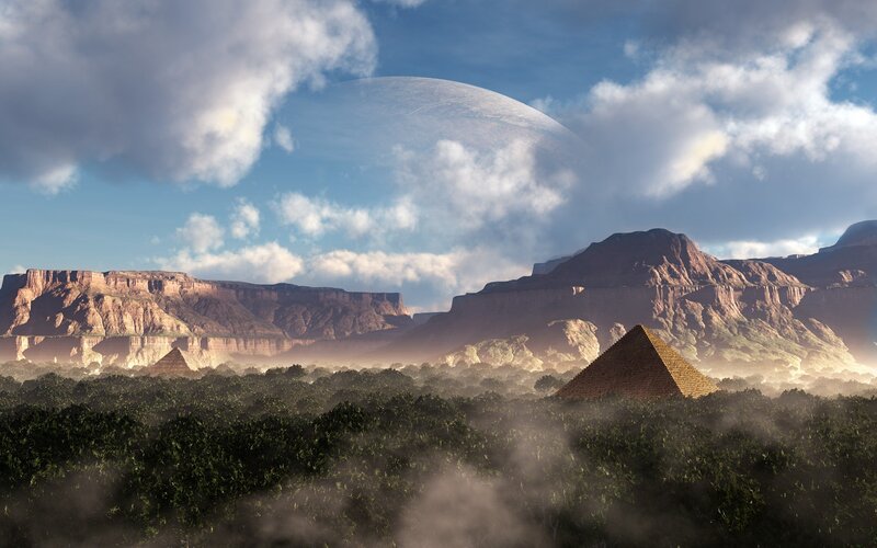 Pyramid in Forest